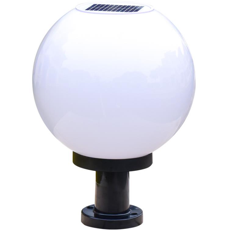 Mifano ya Solar Light Type Globe Ball ilivua mwangaza wa Jua kwa ajili ya Pillars